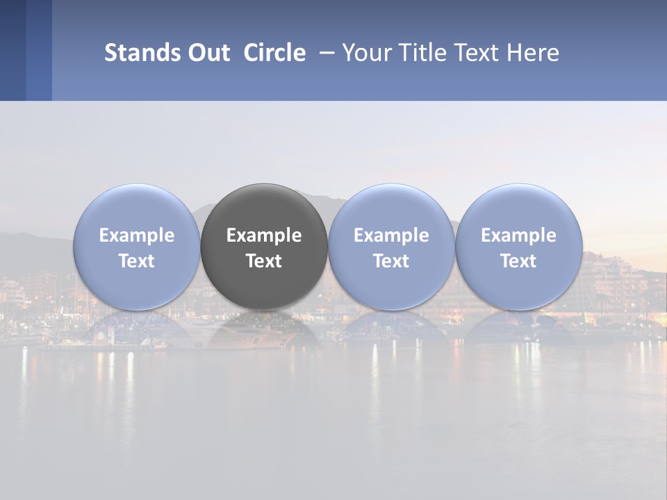 A Large Body Of Water With A City In The Background PowerPoint Template