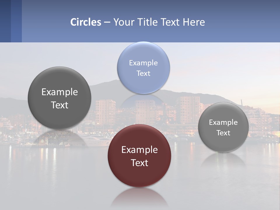 A Large Body Of Water With A City In The Background PowerPoint Template