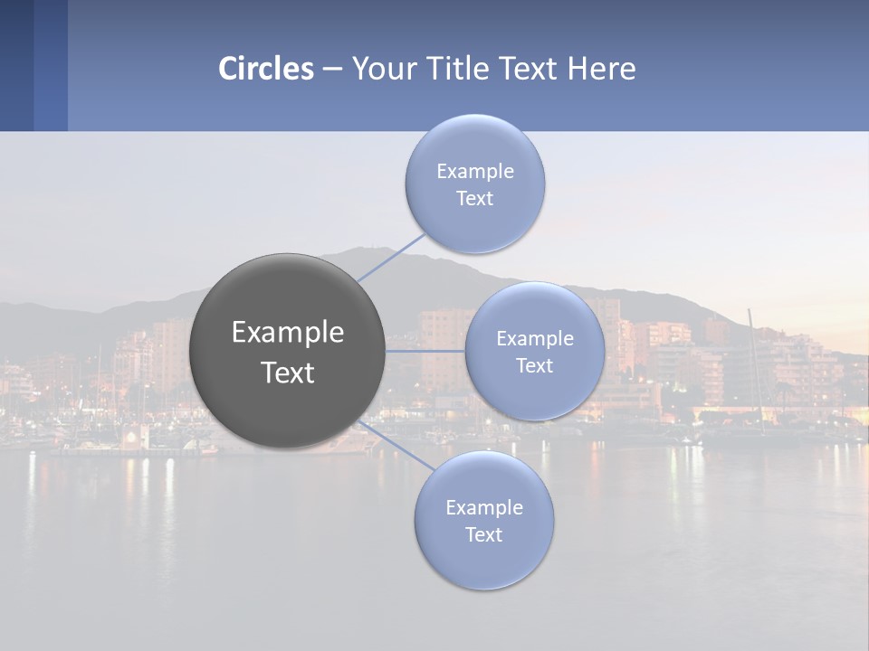 A Large Body Of Water With A City In The Background PowerPoint Template