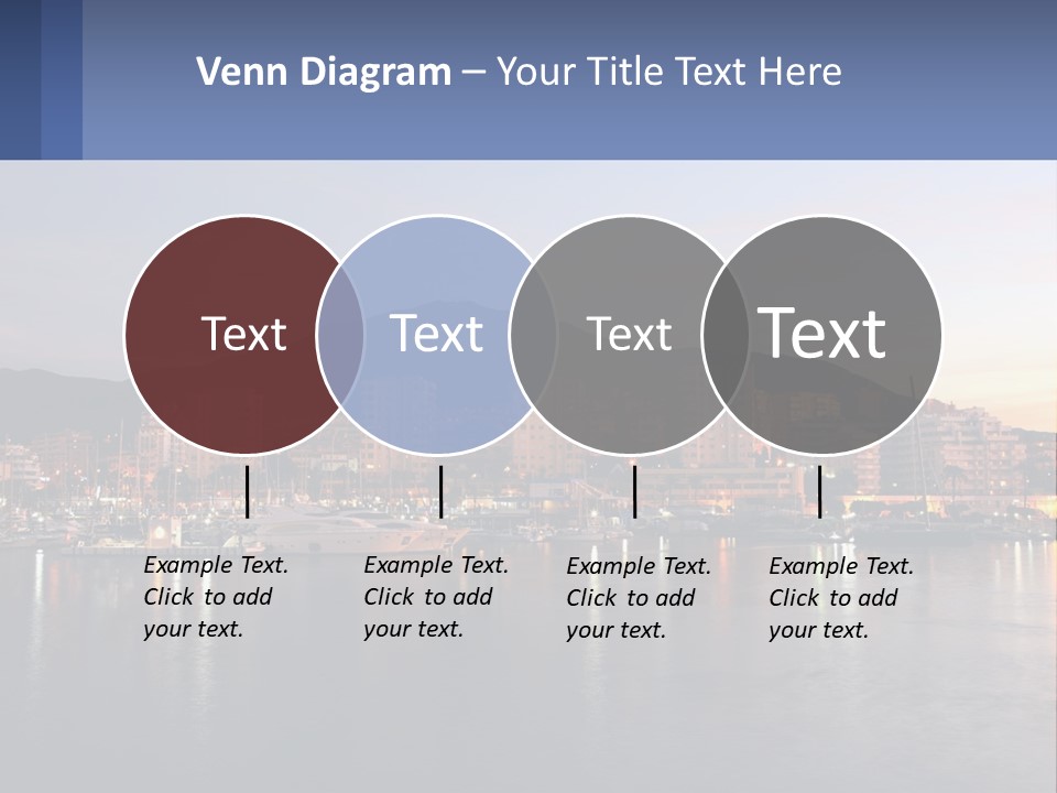 A Large Body Of Water With A City In The Background PowerPoint Template