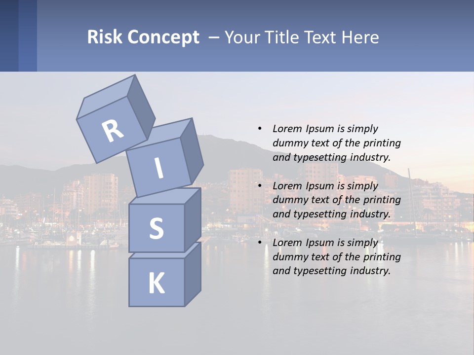 A Large Body Of Water With A City In The Background PowerPoint Template