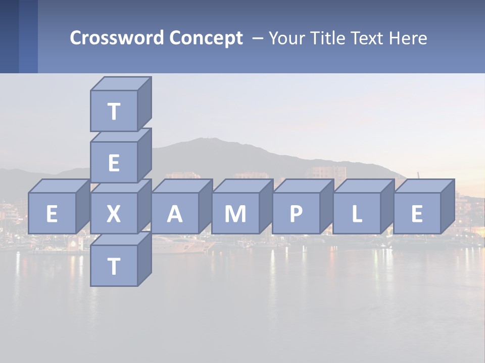 A Large Body Of Water With A City In The Background PowerPoint Template