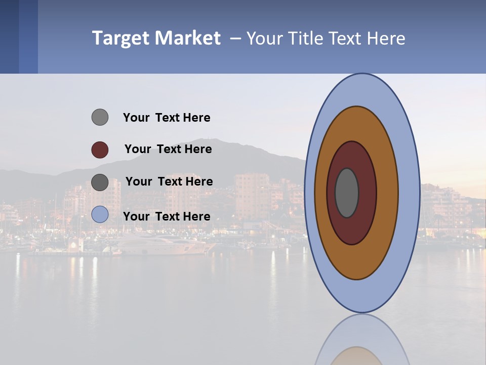 A Large Body Of Water With A City In The Background PowerPoint Template