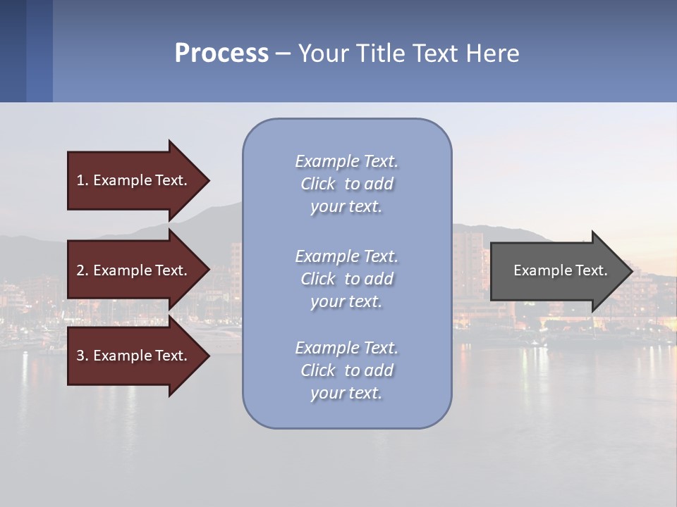 A Large Body Of Water With A City In The Background PowerPoint Template