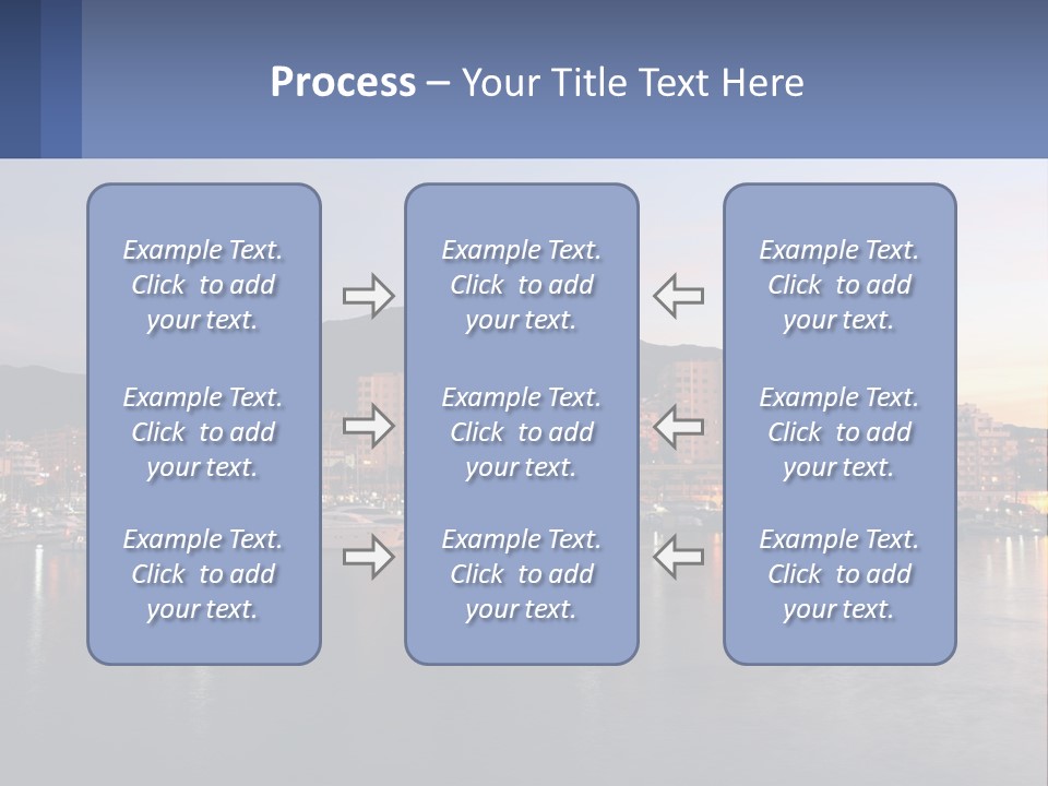 A Large Body Of Water With A City In The Background PowerPoint Template