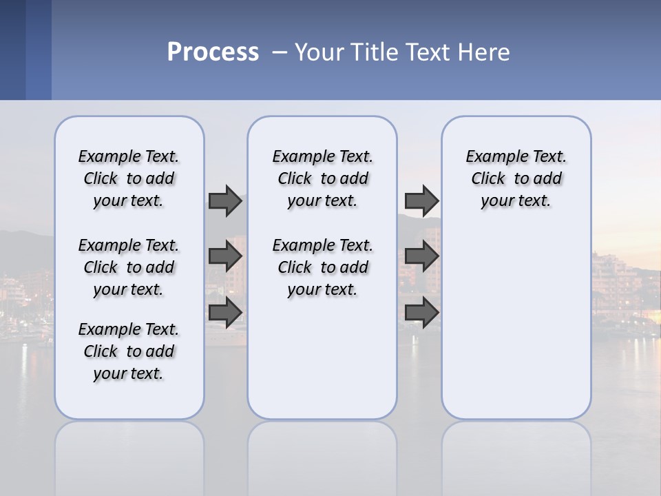 A Large Body Of Water With A City In The Background PowerPoint Template