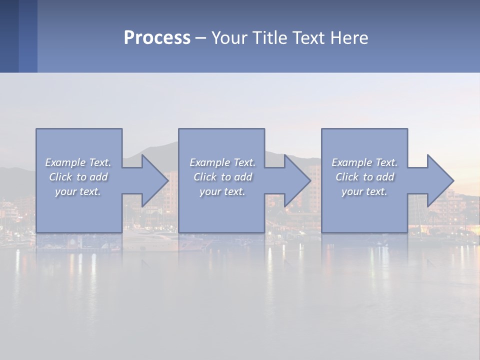 A Large Body Of Water With A City In The Background PowerPoint Template