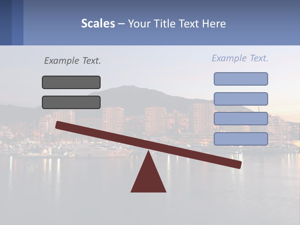 A Large Body Of Water With A City In The Background PowerPoint Template