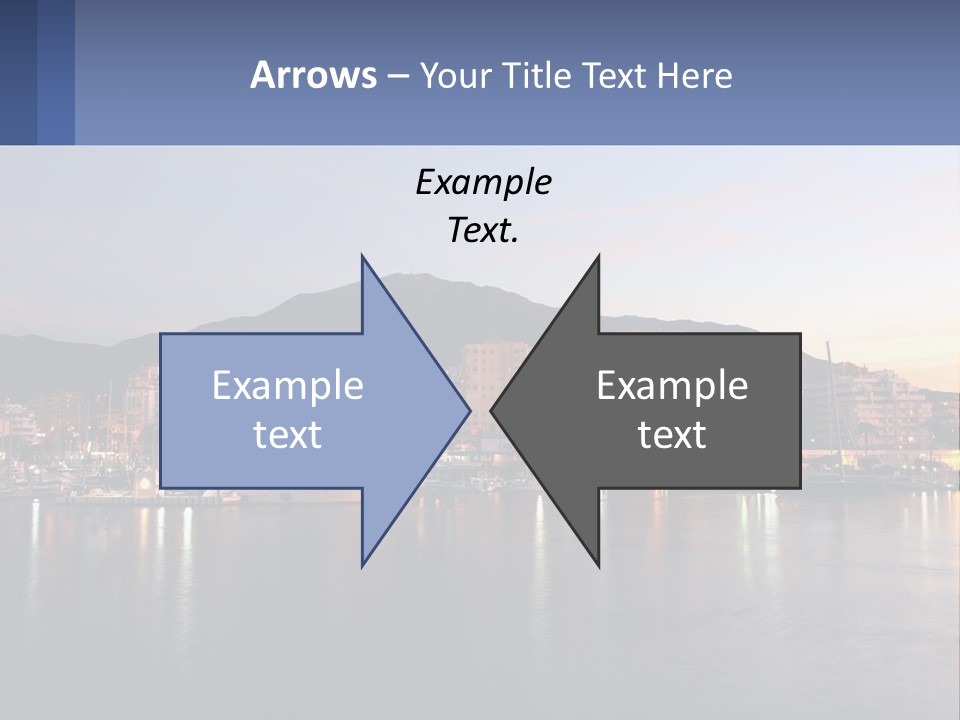 A Large Body Of Water With A City In The Background PowerPoint Template