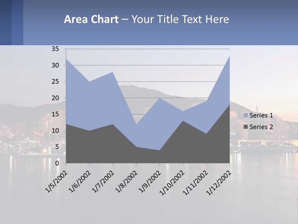 A Large Body Of Water With A City In The Background PowerPoint Template