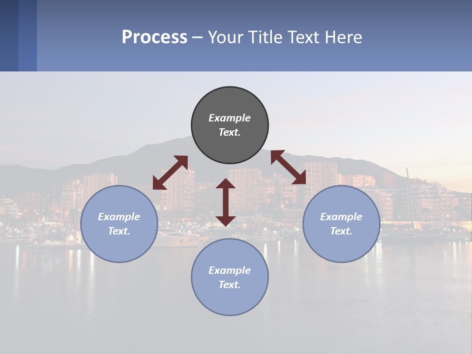 A Large Body Of Water With A City In The Background PowerPoint Template