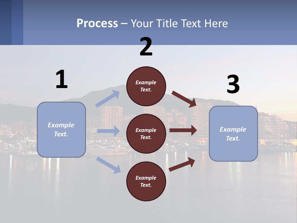A Large Body Of Water With A City In The Background PowerPoint Template