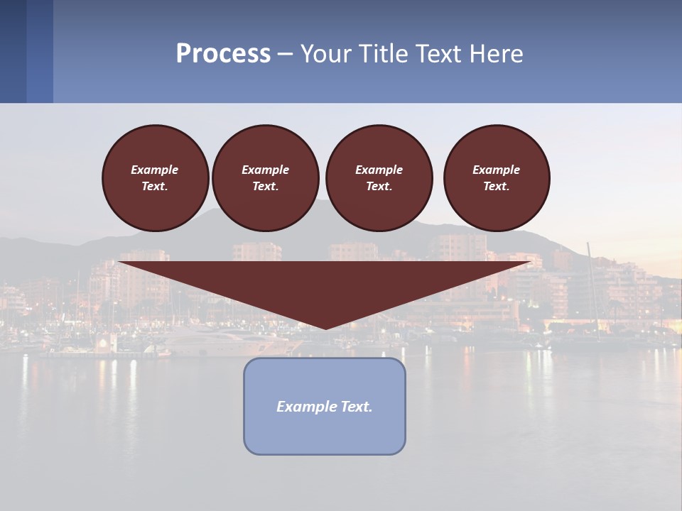 A Large Body Of Water With A City In The Background PowerPoint Template