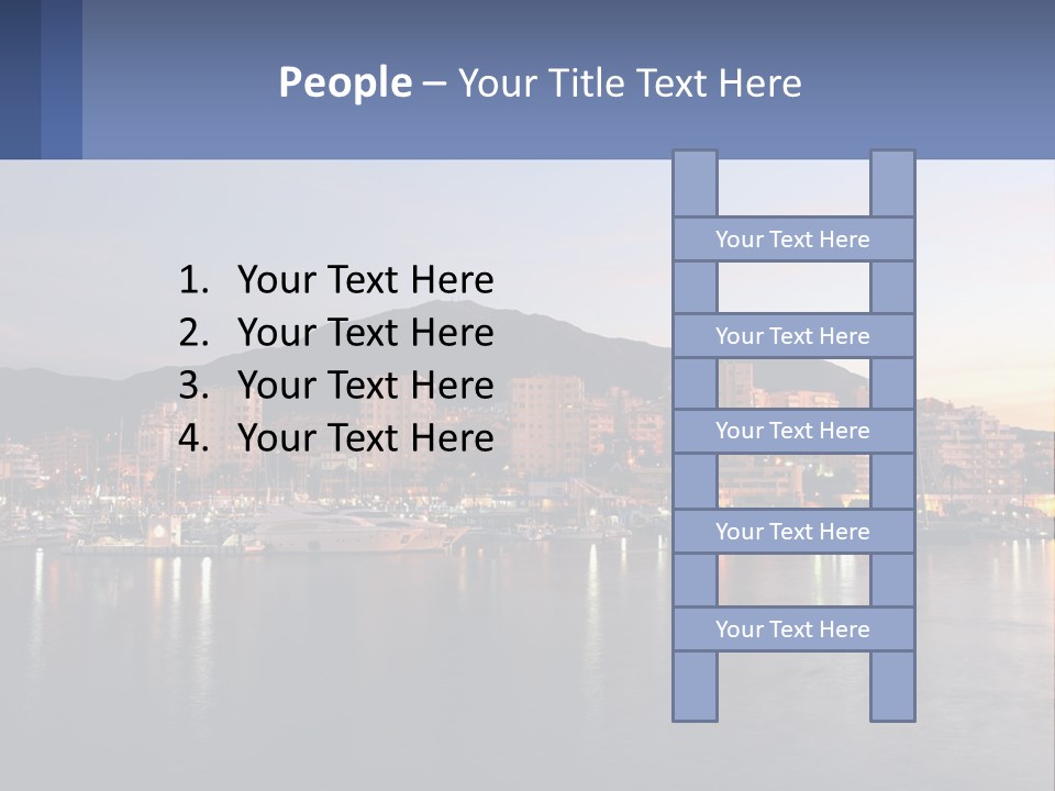 A Large Body Of Water With A City In The Background PowerPoint Template