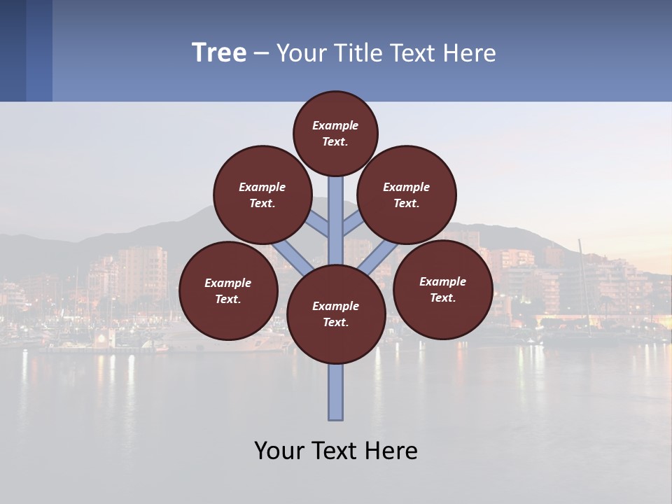 A Large Body Of Water With A City In The Background PowerPoint Template