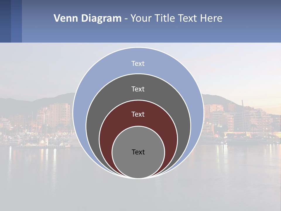 A Large Body Of Water With A City In The Background PowerPoint Template