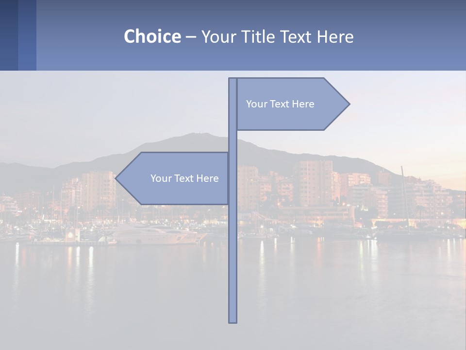 A Large Body Of Water With A City In The Background PowerPoint Template