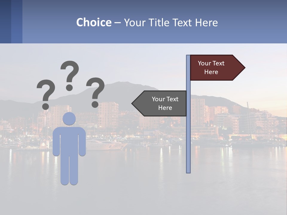 A Large Body Of Water With A City In The Background PowerPoint Template