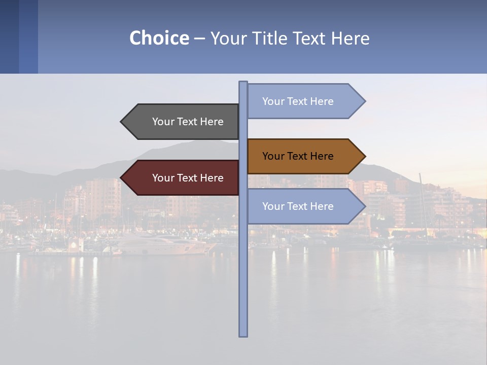 A Large Body Of Water With A City In The Background PowerPoint Template