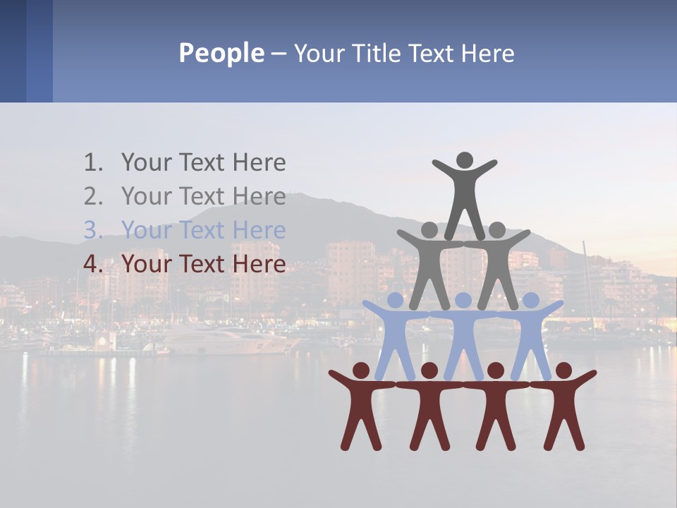 A Large Body Of Water With A City In The Background PowerPoint Template