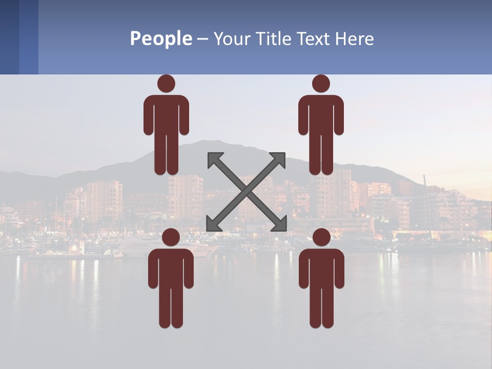 A Large Body Of Water With A City In The Background PowerPoint Template