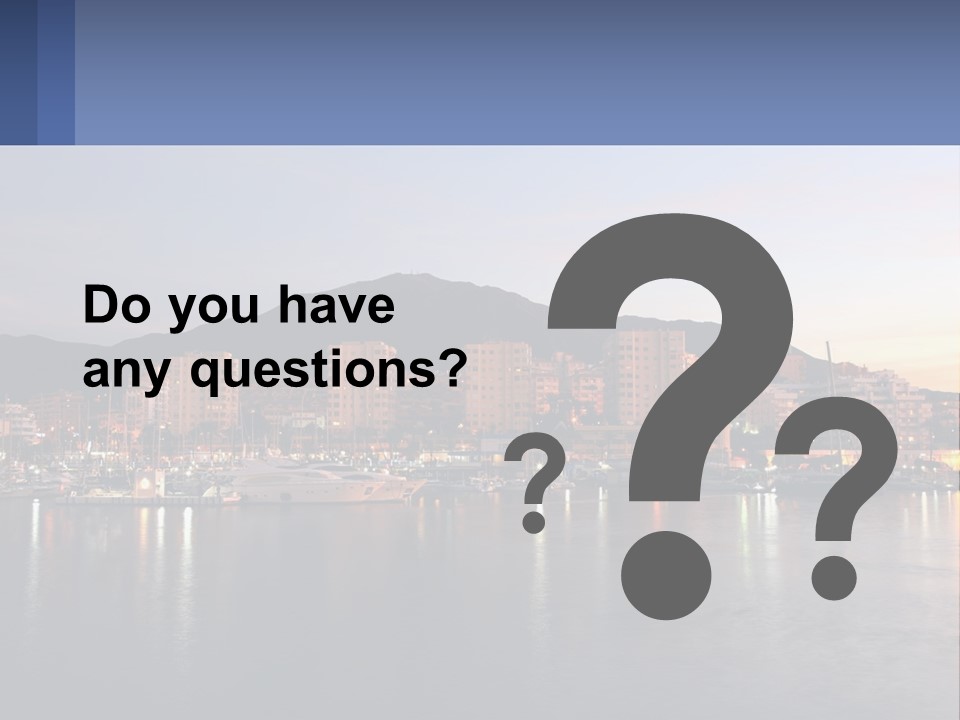 A Large Body Of Water With A City In The Background PowerPoint Template