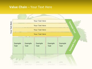 A Cup Of Green Tea With Leaves On A Saucer PowerPoint Template