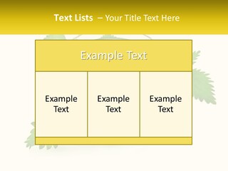 A Cup Of Green Tea With Leaves On A Saucer PowerPoint Template