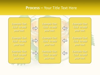 A Cup Of Green Tea With Leaves On A Saucer PowerPoint Template
