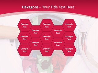 A Person Holding A Pile Of Clothes In A Washing Machine PowerPoint Template