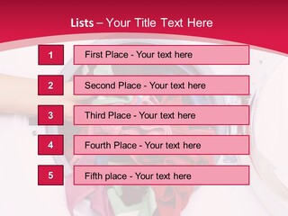 A Person Holding A Pile Of Clothes In A Washing Machine PowerPoint Template