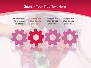 A Person Holding A Pile Of Clothes In A Washing Machine PowerPoint Template