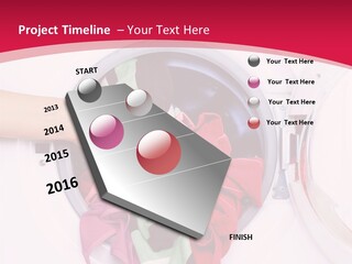 A Person Holding A Pile Of Clothes In A Washing Machine PowerPoint Template