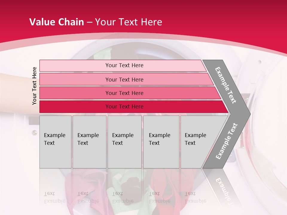 A Person Holding A Pile Of Clothes In A Washing Machine PowerPoint Template