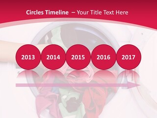 A Person Holding A Pile Of Clothes In A Washing Machine PowerPoint Template