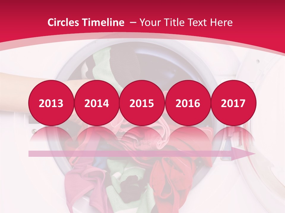 A Person Holding A Pile Of Clothes In A Washing Machine PowerPoint Template