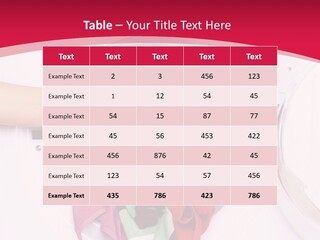 A Person Holding A Pile Of Clothes In A Washing Machine PowerPoint Template