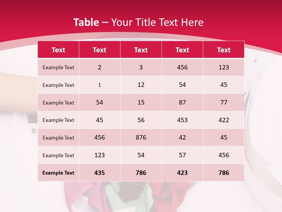 A Person Holding A Pile Of Clothes In A Washing Machine PowerPoint Template