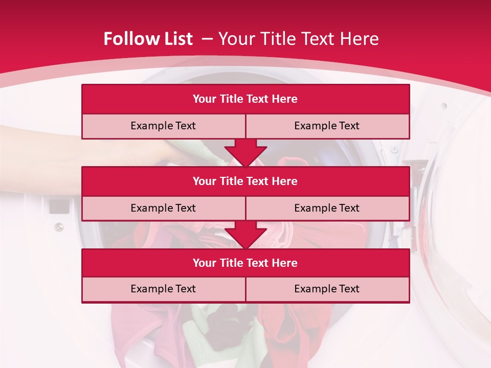 A Person Holding A Pile Of Clothes In A Washing Machine PowerPoint Template