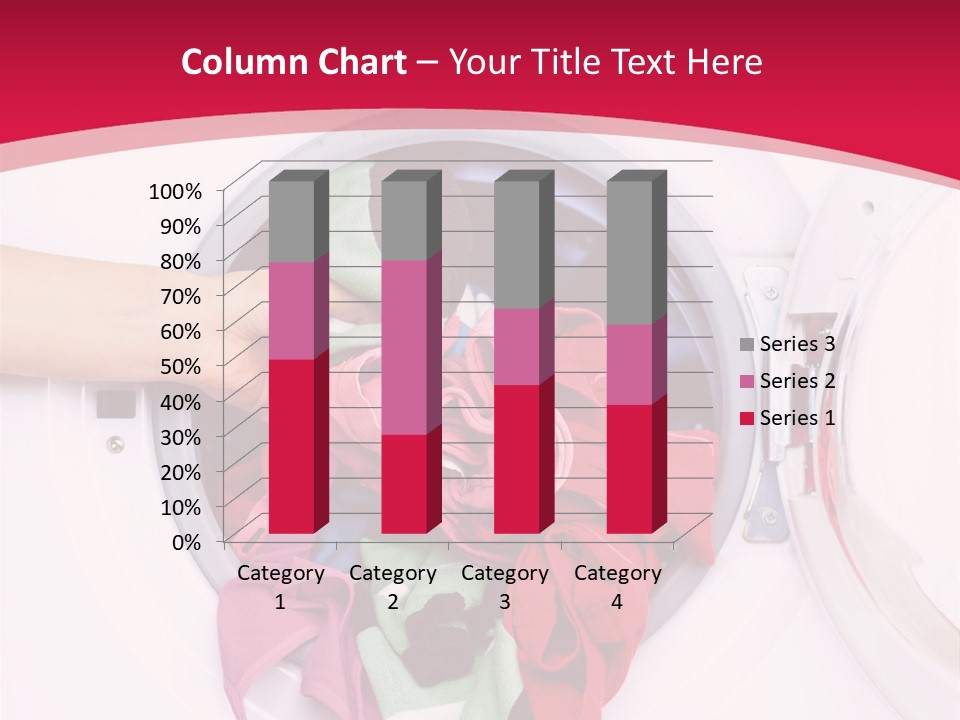 A Person Holding A Pile Of Clothes In A Washing Machine PowerPoint Template