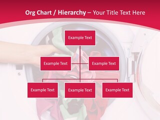 A Person Holding A Pile Of Clothes In A Washing Machine PowerPoint Template