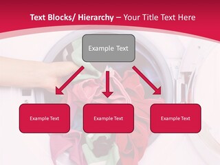 A Person Holding A Pile Of Clothes In A Washing Machine PowerPoint Template