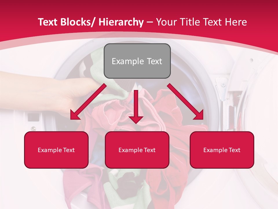 A Person Holding A Pile Of Clothes In A Washing Machine PowerPoint Template