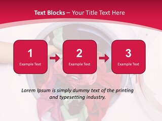 A Person Holding A Pile Of Clothes In A Washing Machine PowerPoint Template