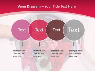 A Person Holding A Pile Of Clothes In A Washing Machine PowerPoint Template