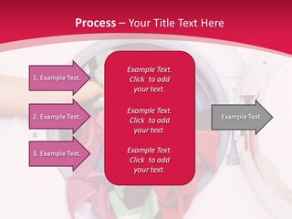A Person Holding A Pile Of Clothes In A Washing Machine PowerPoint Template