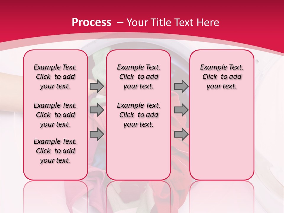 A Person Holding A Pile Of Clothes In A Washing Machine PowerPoint Template
