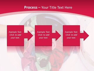 A Person Holding A Pile Of Clothes In A Washing Machine PowerPoint Template