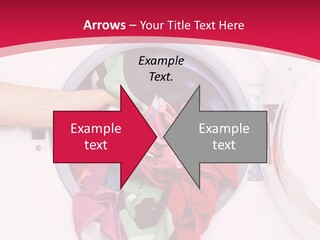 A Person Holding A Pile Of Clothes In A Washing Machine PowerPoint Template