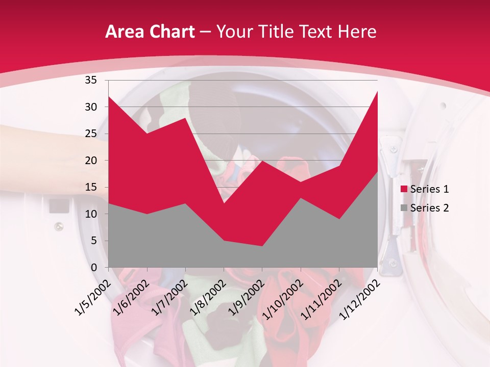 A Person Holding A Pile Of Clothes In A Washing Machine PowerPoint Template